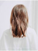 20代30代大人かわいいレイヤーカットナチュラルセミロングヘアー