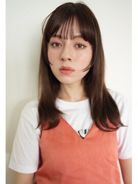 トリッカ シブヤ(TRICCA SHIBUYA) マッシュバング/顔まわりレイヤー/透明感ブラウン/髪質改善