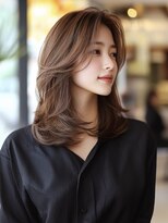 アルトリスト(Altruist Aging×HAIR&SPA)&nbsp;＠ダークアッシュ大人ガーリーボブ着物ミディアムレイヤーカット