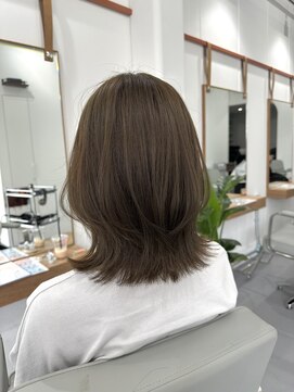 クテン(KUTEN) ボブレイヤー シアーベージュ ブリーチなしダブルカラー