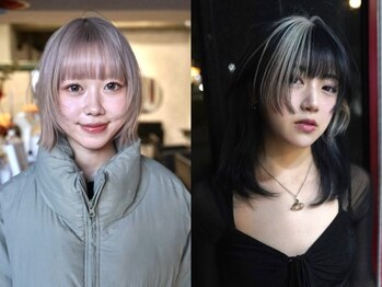 クペウ ローウェン(cope'u ROWEN)の写真/インナーカラー×イヤリングカラーを合わせたSNS映え間違いなしのスタイルも♪ミリ単位までこだわり施術◎