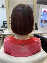 アッシュ 仙川店(Ash)&nbsp;ナチュラルボブ前下がりミニボブ前髪なし切りっぱなしボブ大人