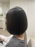 カット+縮毛矯正+【髪質改善】 ツヤ潤いUP  4Step  Xトリートメント