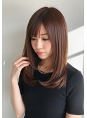 30代40代50代暖色系カラーオレンジブラウン透明感カラー髪質改善