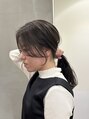 イオエ 梅田(ioe) お顔まわりカット。お顔の余白を減らし小顔に見せてくれます!
