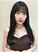 ロングヘア/髪質改善/酸熱トリートメント/暗髪/前髪/イメチェン