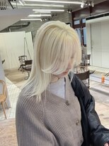 ヲタク(wotaku.)&nbsp;ホワイトブロンド抜きっぱなしブリーチハイトーンカラーホワイト