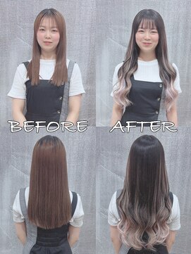 リップ 大阪本店(LIP) 【レミー100%最高級人毛/ロング】シールエクステ80枚