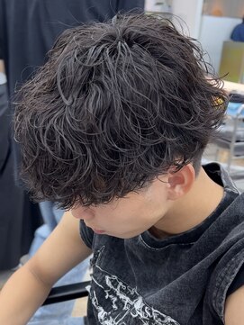 ノード(NODE) 波巻きスパイラルツイストスパイラルパーママッシュメンズヘア