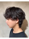 メンズパーマツイストスパイラルシャドウパーマ