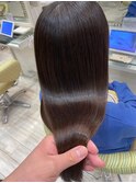 20代30代大人美人髪質改善縮毛矯正韓国ヘアアッシュブラック
