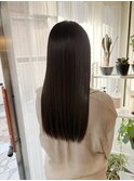 髪質改善 ストレート ロング 艶感 長崎