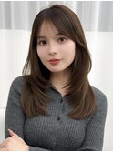 くびれレイヤー/顔まわりカット/レイヤーカット/小顔ヘア