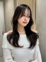 アイユー(ii+U)&nbsp;韓国ヘア　2wayバング　暗髪