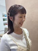 オン キャナルシティ博多前店(on)&nbsp;【中里恵梨】レッドブラウン/ヘアセット/編み込みヘア/顔まわり