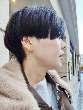 メリケンビューティーパーラー コウベ(MERICAN BEAUTY PARLOR KOBE) 80's×黒髪×サイドテクノカット (tomo)