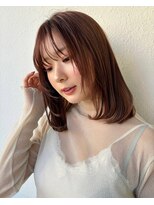 カバーヘア ブリス 川口(COVER HAIR bliss)&nbsp;髪質改善/ミディアムレイヤー/ココアベージュ/透明感カラーp川口