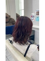 クリエイターズ スペース エヌ(creator's space N) ボブパーマ×レッドカラー