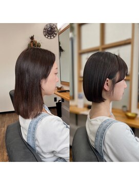 ナチュラル 岩切店(Natural) 縮毛矯正で叶うボブ♪