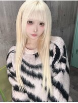 インク 渋谷(INK.)&nbsp;ミルクティーブロンドニュアンスウルフワンホンレイヤー渋谷