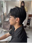フェザーパーママッシュセンターパートツーブロック