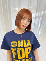 エミュ 中央駅店(eMu)&nbsp;オレンジカラー × パツっとbob