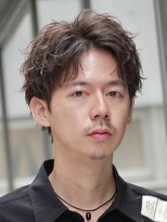 フィフス 大分(fifth)&nbsp;大分フェザーパーマメンズカットラウンドマッシュセンターパート