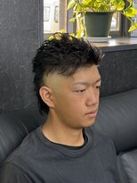 ケースタイル(K-style)&nbsp;★個性をだしたい スキンフェード+マレット（ウルフ）★