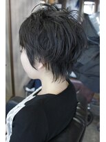 オーバーキャプテンネイキッド(OVER CAPTAIN NAKED) ナチュラルパンキッシュ★黒髪ショート
