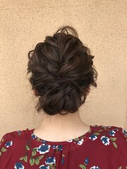 結婚式、花嫁、パーティヘアおすすめヘアセット、ヘアアレンジ