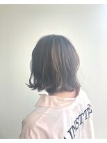 ヘアメイク オブジェ(hair make objet)&nbsp;切りっぱなしボブ ハイライト