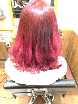 ヘアースタジオ ビームス 西江井ヶ島店(Hair Studio BEAMS) ピンクカラー