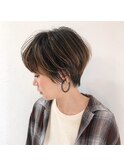 Coast.ハイライトグラデーションカラー×ショートヘア