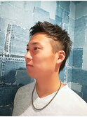 アップバングツーブロックショート