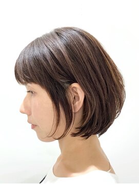 サロン マーニ(salon m ni) 地毛風縮毛矯正×ラウンドショート×陰影ハイライト