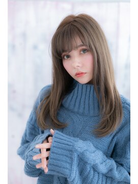 ミック 日暮里店(miq) シースルーバングで目力UP*メルティカラー透け感ロングb