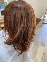 ジータヘアデザイン 大森店(GHITA hair design) オレンジ系レイヤー