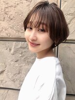 ルームバイシー 新宿(Loom. by Sea)&nbsp;フォギーベージュの耳かけ小顔ショートボブ【杉野ちひろ】