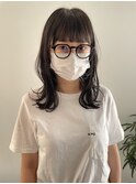 外ハネレイヤーウルフ/暗髪/ウルフボブ