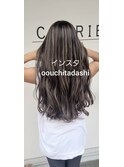 ハイパーロングのシースルーベージュハイライト☆