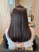 ヘアサロン フラット(hair salon flat)&nbsp;20代30代40代ダークブラウンロング髪質改善上品トリートメント