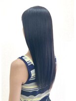 黄ぐまくん美容室 ロング ストレート