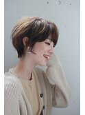 30代40代50代　大人可愛い小顔ショート　恵比寿