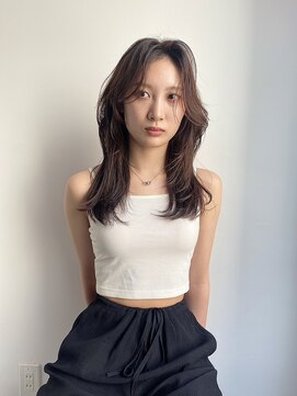 ムク 横浜店(muku) ミルクティーベージュダブルカラーケアブリーチレイヤーカット