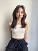 ミルクティーベージュダブルカラーケアブリーチレイヤーカット