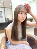 ローネス ギンザ(LONESS ginza)&nbsp;ロングレイヤー 小顔カット 2wayバング 韓国へア 髪質 改善