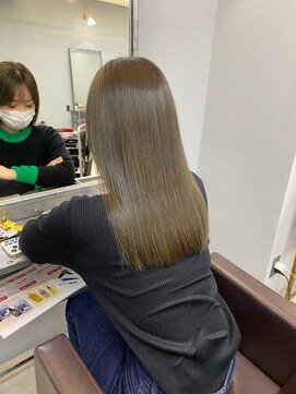 オズ 郡山桑野店(OZ) イメチェンハッシュカットフルバング似合わせレッドブラウン