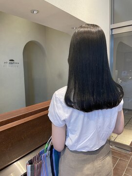 エルサフィロ ヨドヤバシ(el zafiro yodoyabashi) オリーブグレージュ　ロングヘアー　20代30代