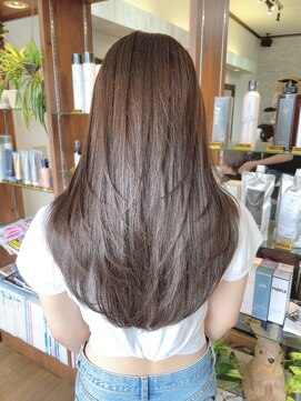 ヘアークルーズピース (hair cruise Piece) レイヤーカット／透明感シアーグレージュ／髪質改善