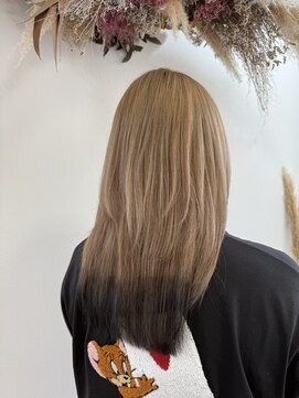 シルエット 美容室 エンドカラー